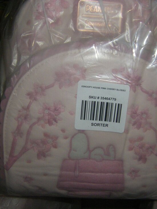 Peanuts Cherry Blossom Snoopy Pink Mini Backpack Loungefly NWT main image 13